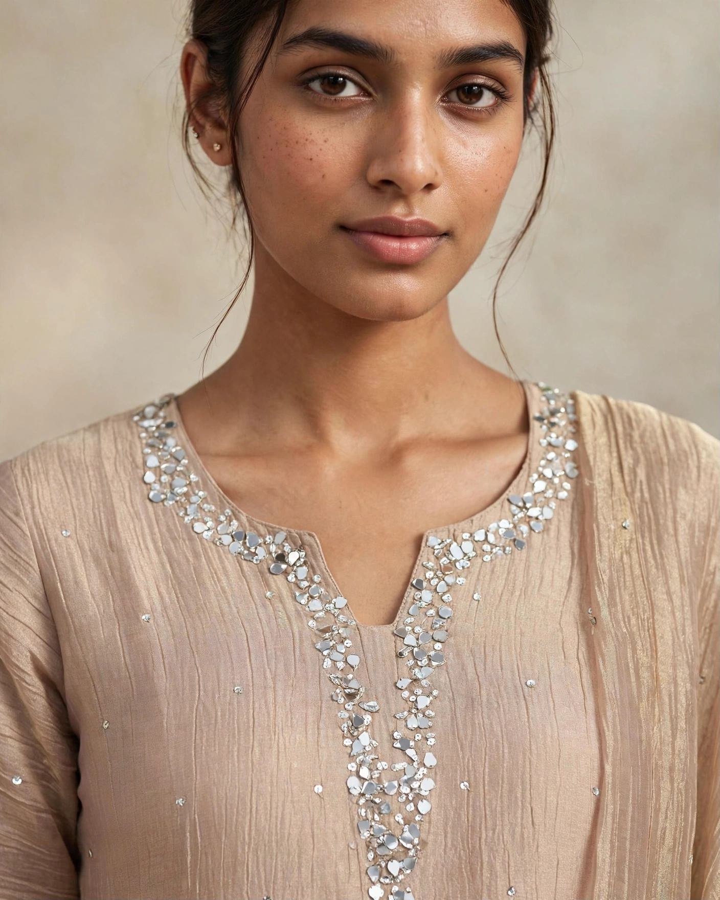 Salasa Silk Suit with Palazzo